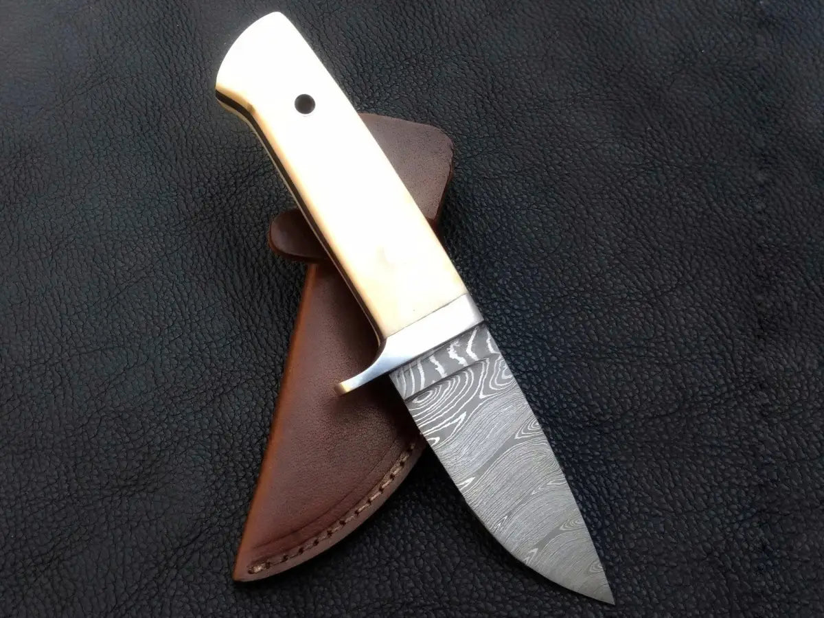 Handmade Damascus Steel Biltong Knife -C198 - knife
