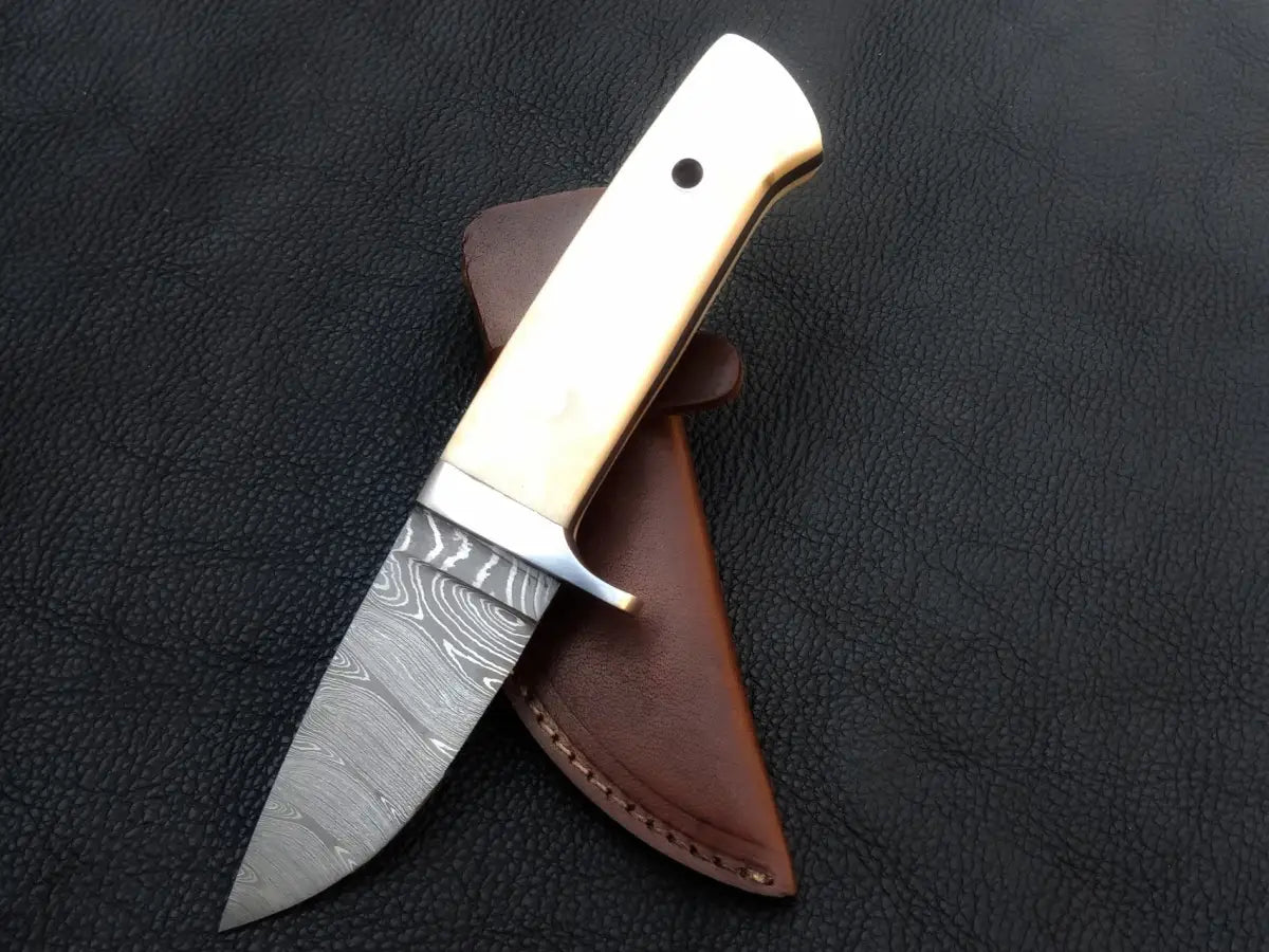 Handmade Damascus Steel Biltong Knife -C198 - knife