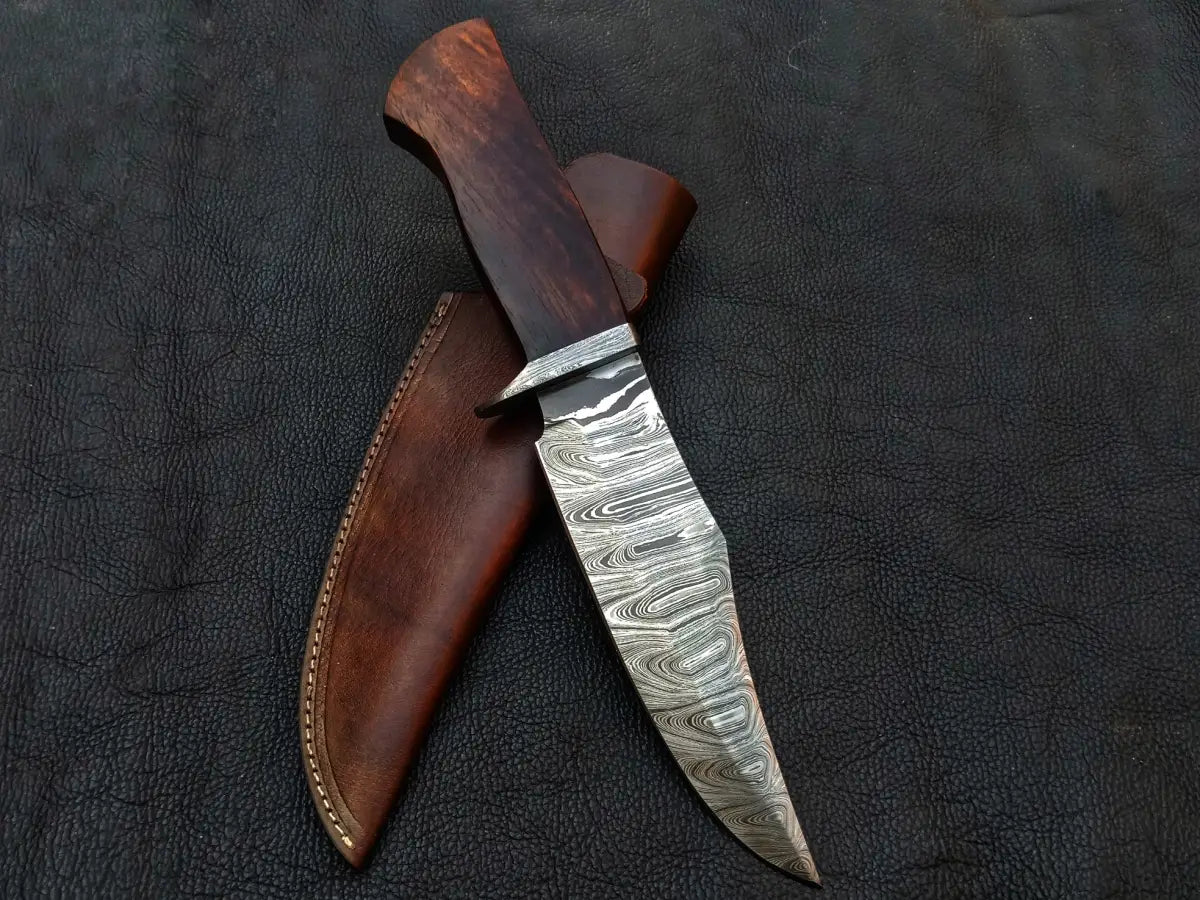 Handmade Damascus Steel Bowie Knife-C187 - Hunting Knife