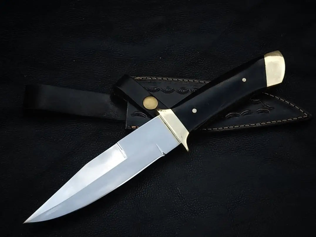 BOWIE BULL HORN HANDLE WITH D2 STEEL SA060-B - Hunting Knife