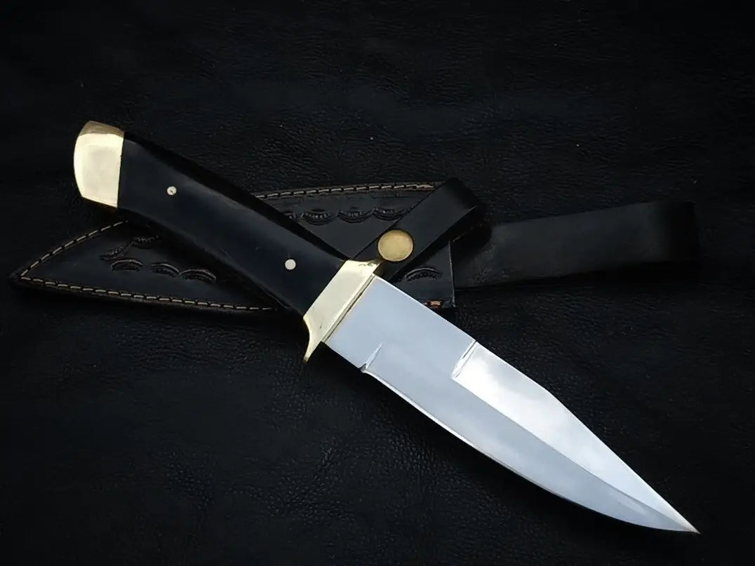 BOWIE BULL HORN HANDLE WITH D2 STEEL SA060-B - Hunting Knife