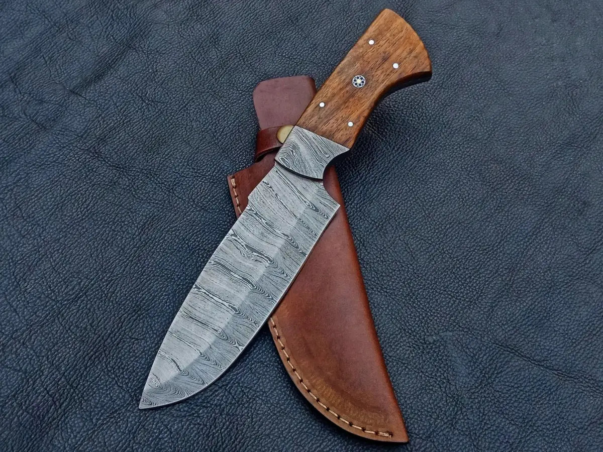Handmade Damascus Steel Hunting Knife - C224 - knives