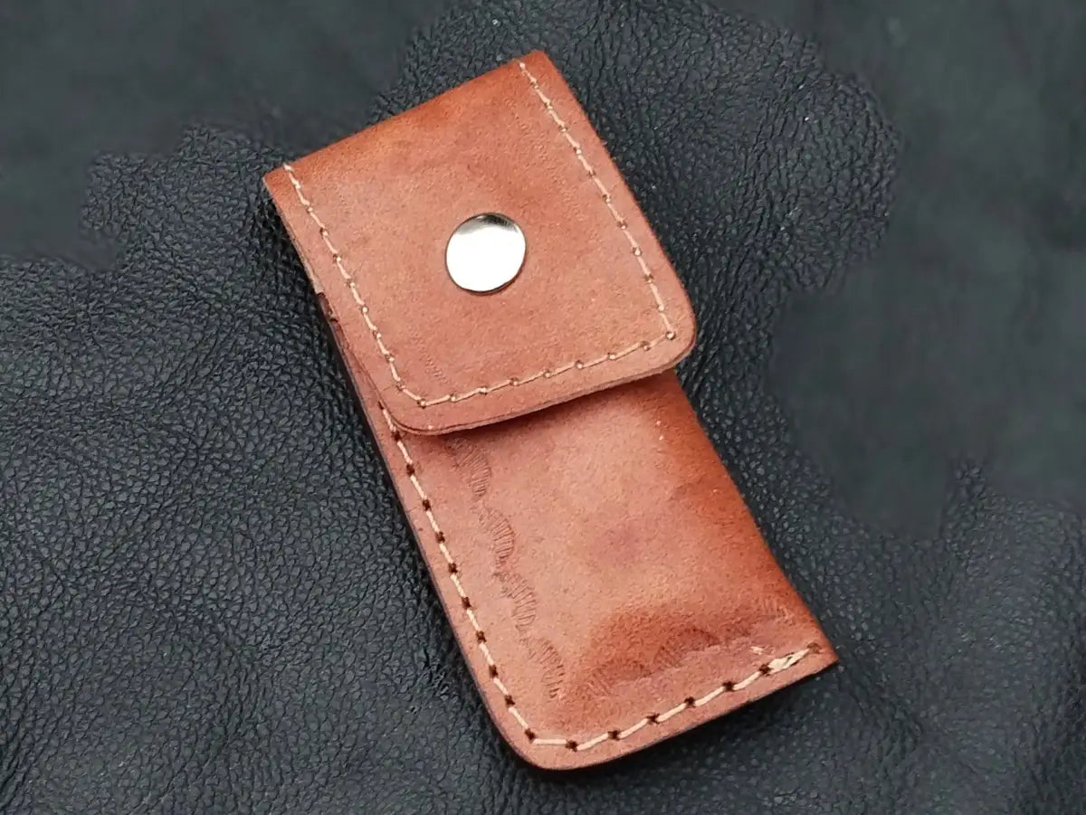 Damascus Steel Folding Knife-Stainless Bolsters-SA105-RE - pocket knife