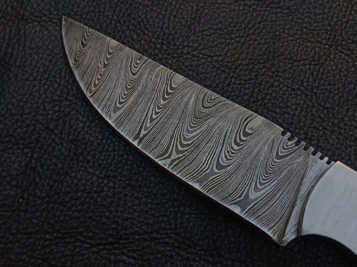 Handmade Damascus Steel knife blade from the Handmade Damascus Steel Knife - C247