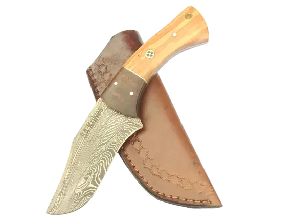 Handmade Damascus Steel Hunting Knife-B557 - Knife