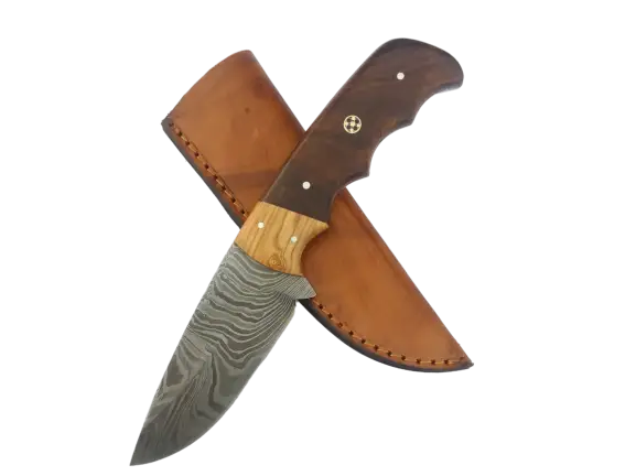Handmade Damascus Steel Hunting Knife-B538 - Knife
