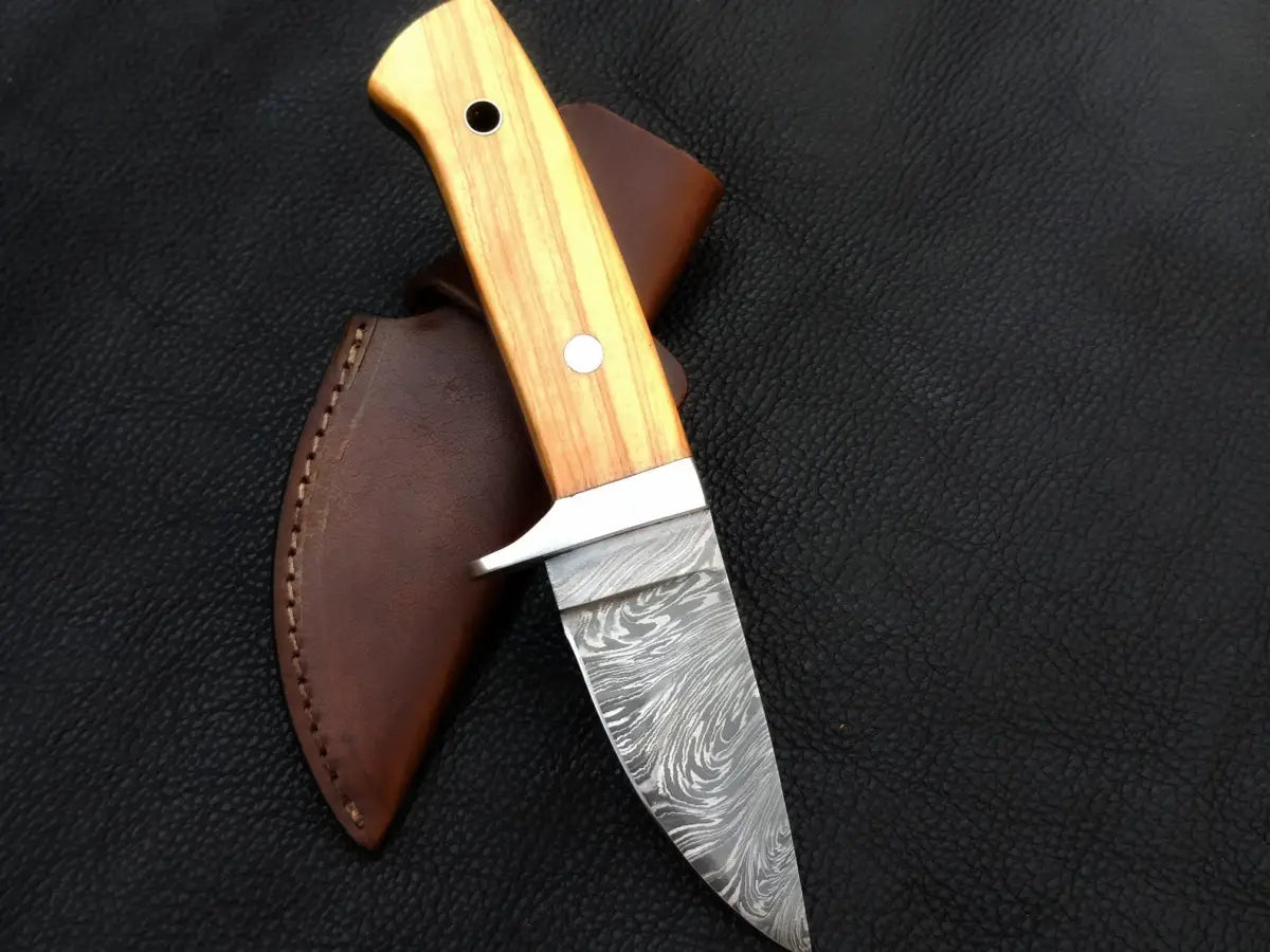 Handmade Damascus Steel Biltong Knife -C204 - knife