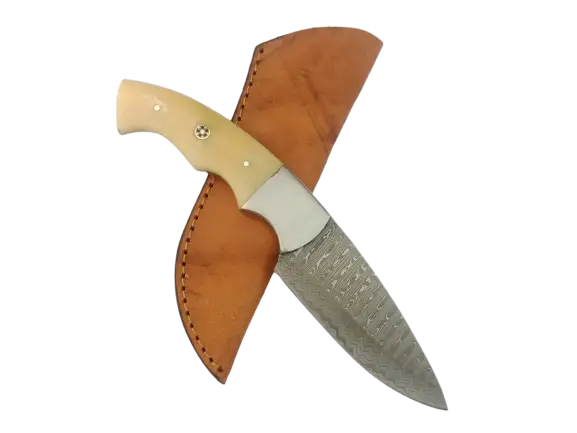 Handmade Damascus Steel Hunting Knife-B526 - knife