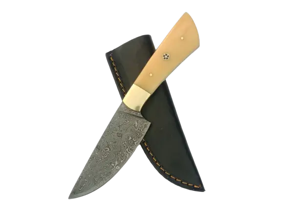 Damascus Steel Hunting Knife-B519 - hunting knife