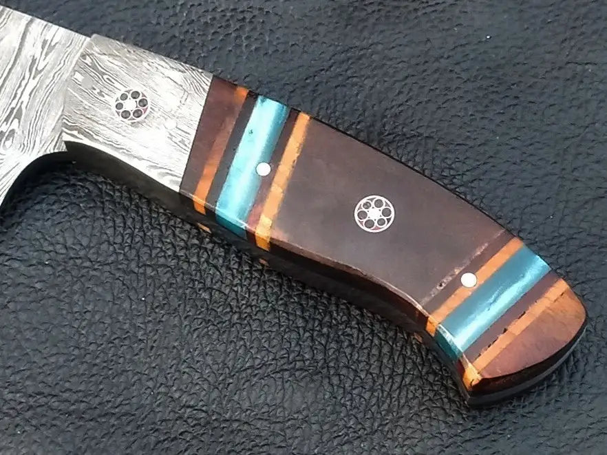 Damascus Steel Hunting Knife-C95 - knives