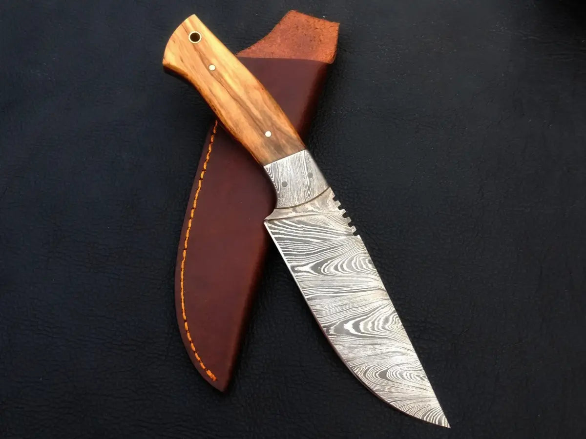 Handmade Damascus Steel Hunting Knife-C29 - knife
