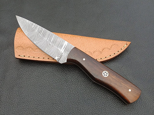 SA-1227 DAMASCUS STEEL SKINING KNIFE