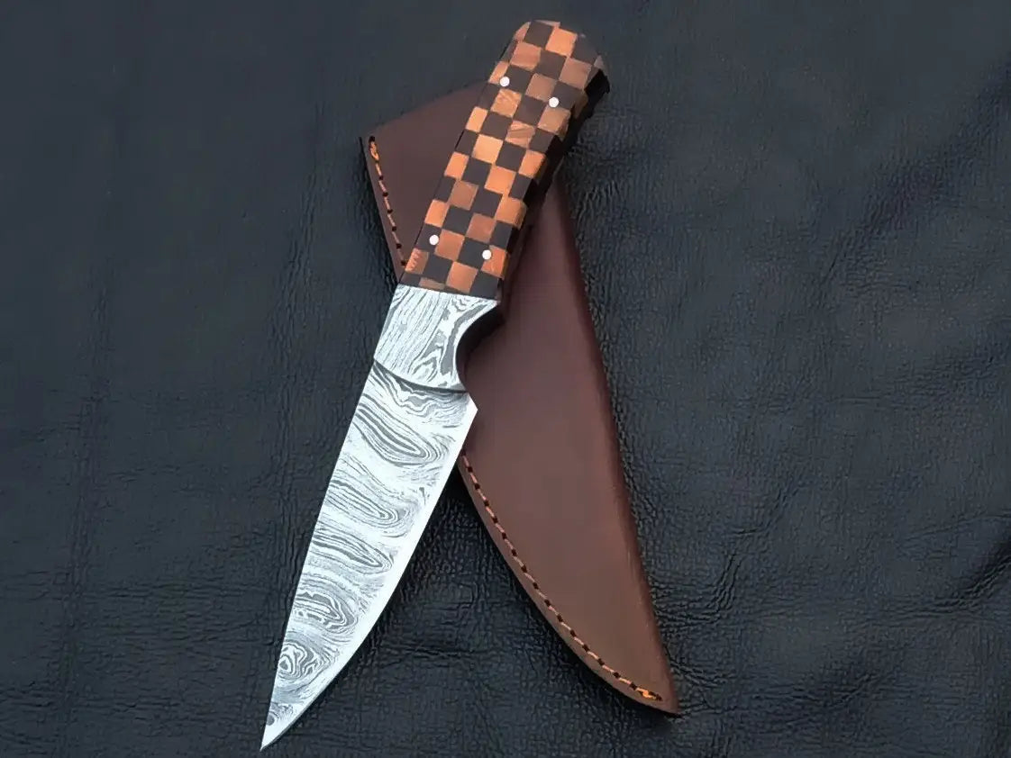 Damascus Steel Hunting Knife-C105 - & Survival Knives