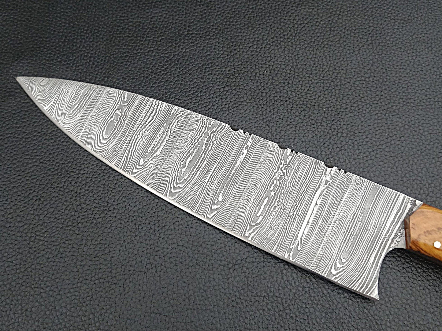 Damascus Steel Kitchen Chef Knife-Olive wood handle-SA-1252