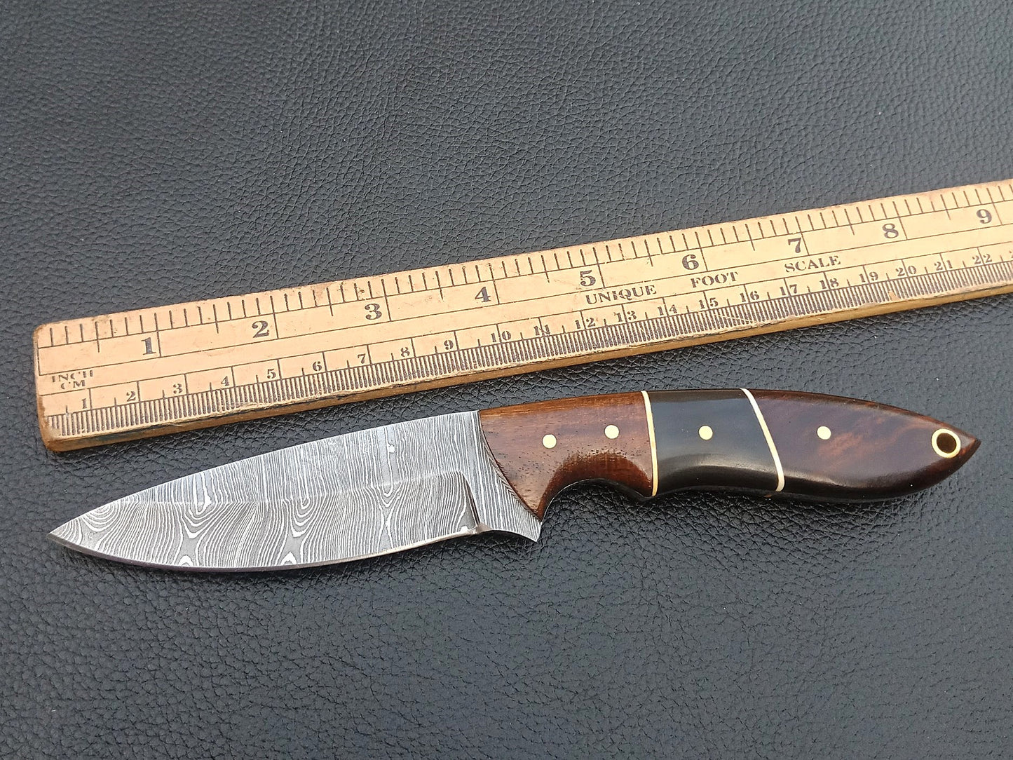 SA-1224 DAMASCUS STEEL SKINING KNIFE