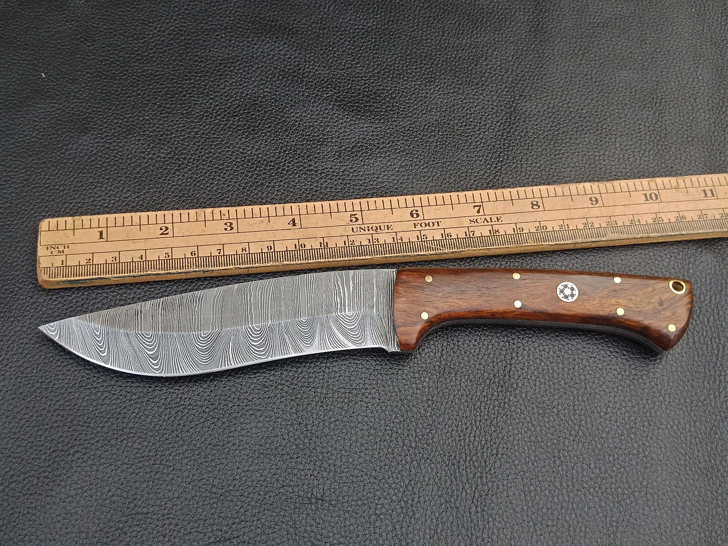 SA-1223 DAMASCUS STEEL SKINING KNIFE