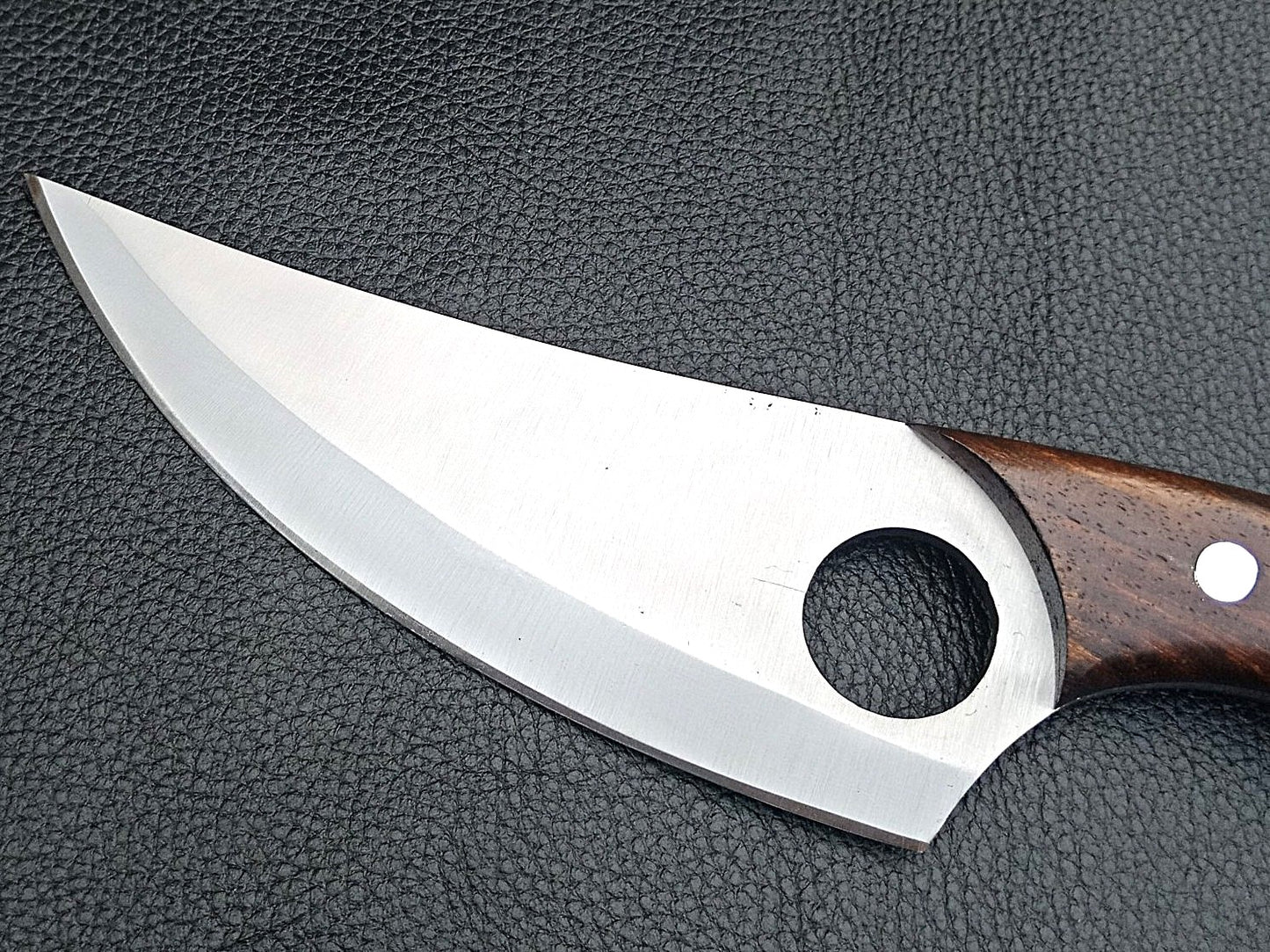 SA-1402 DAMASCUS STEEL SKINING KNIFE- DAMASCUS STEEL BOLSTERS