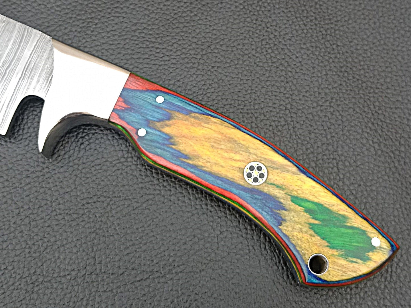 DAMASCUS STEEL BOWIE STAINLESS STEEL BOLSTERS SA-1271