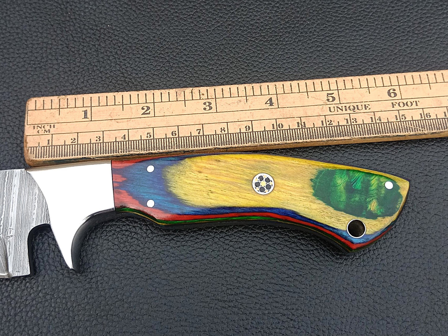 DAMASCUS STEEL BOWIE STAINLESS STEEL BOLSTERS SA-1271