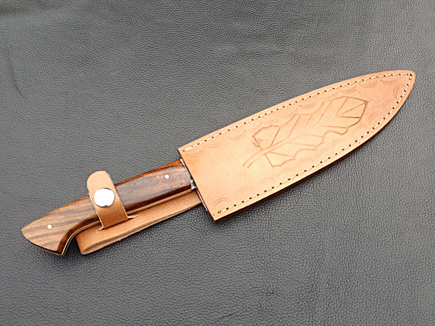 Damascus Steel Kitchen Chef Knife-Rosewood handle-SA-1260A