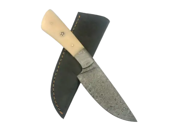 Handmade Damascus Steel Hunting Knife-B544 - Knife