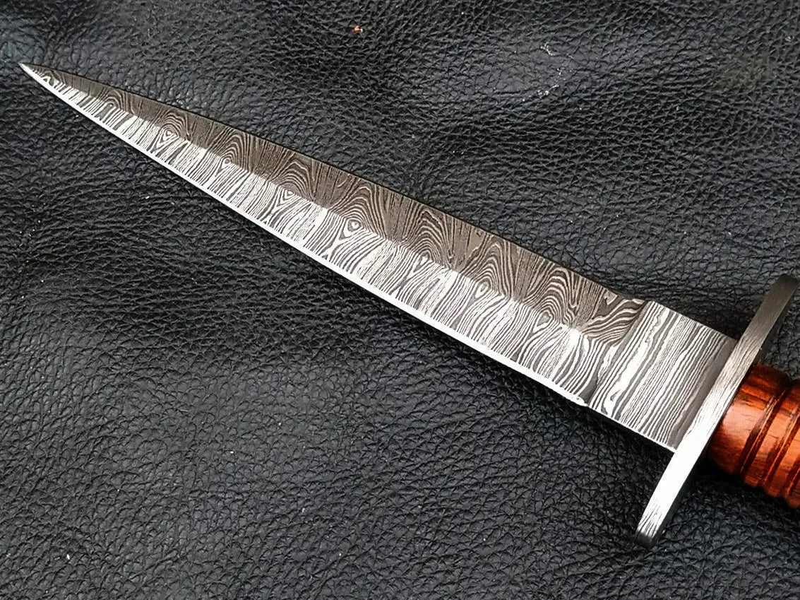 Handmade Damascus Steel British Commando Dagger - C252
