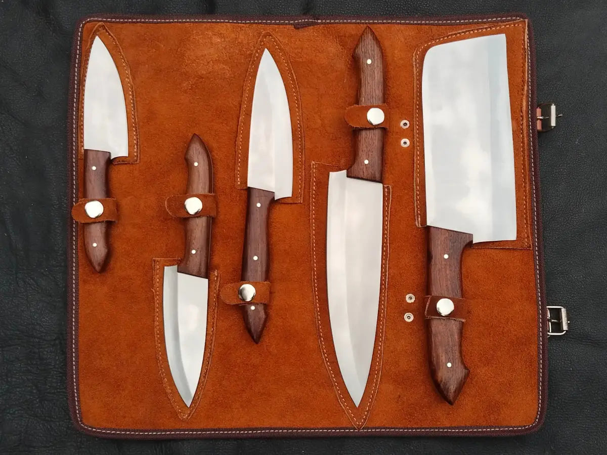Handmade D2 Steel Chef’s Kitchen Cutlery Set-SA50-C - Set