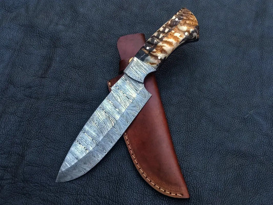 Handmade Damascus Steel Hunting Knife - C222 - knives