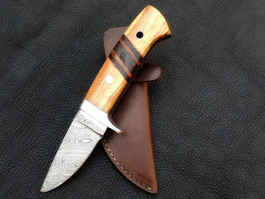 Handmade Damascus Steel Biltong Knife -C203 - knife