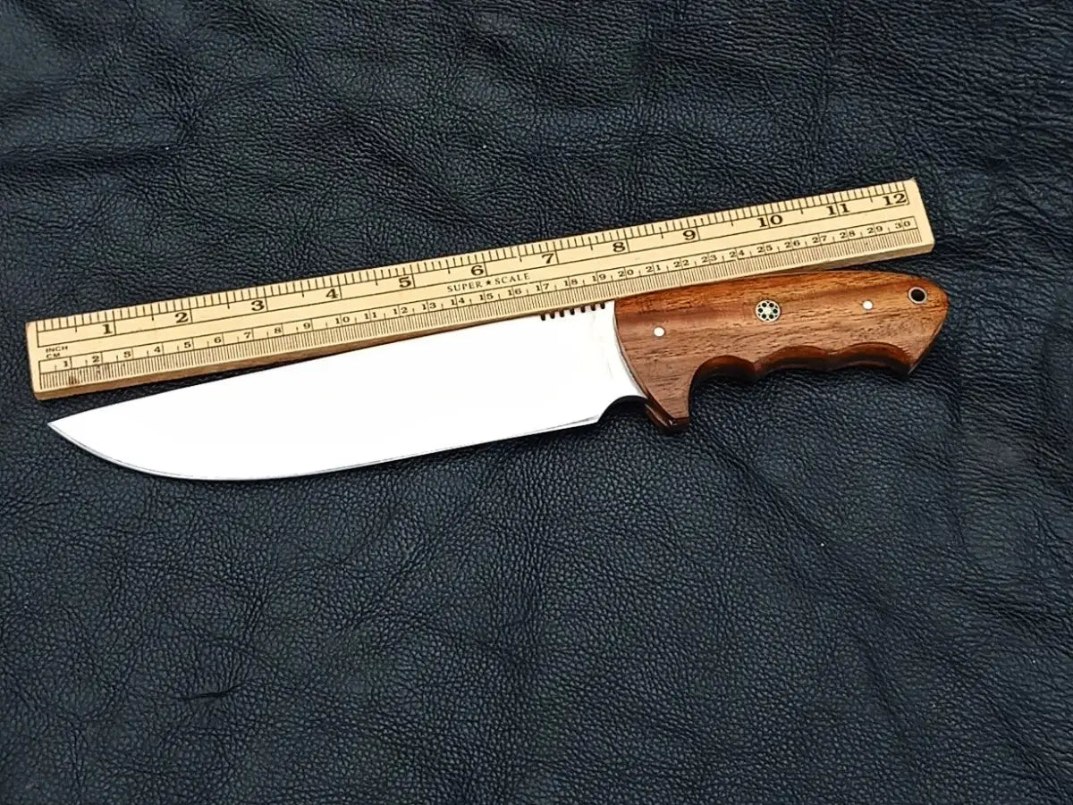 HUNTING KNIFE ROSEWOOD HANDLE WITH D2 STEEL BLADE SA09-R - Hunting Knife