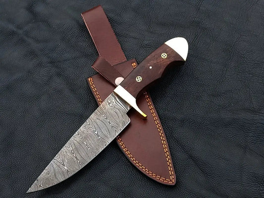 Handmade Damascus Steel Bowie Knife-SAB004 - Hunting Knife