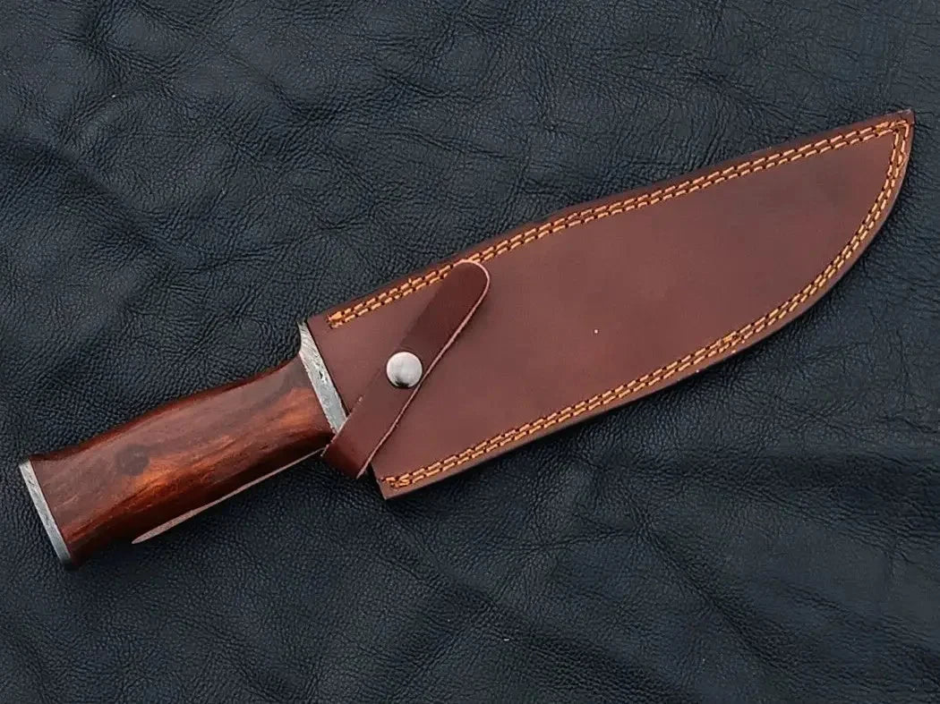 Handmade Damascus Steel Bowie Knife-SAB007 - Hunting Knife