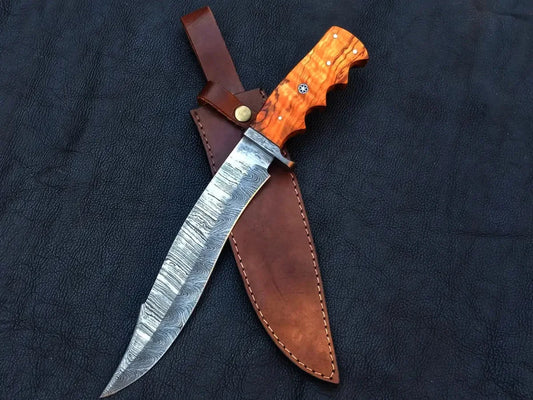 Handmade Damascus Steel Kukri - C214 - Hunting Knife