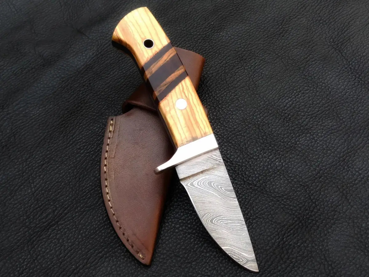 Handmade Damascus Steel Biltong Knife -C203 - knife