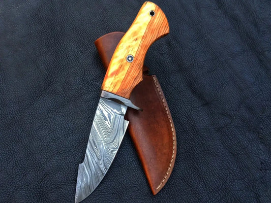 Handmade Damascus Steel Hunting Knife -C142 - steel knife