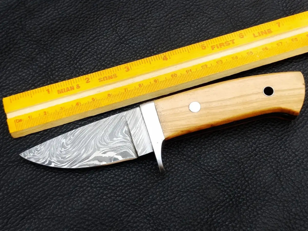 Handmade Damascus Steel Biltong Knife -C200 - knives