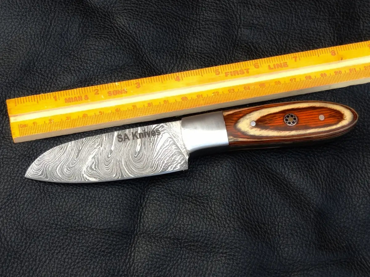 Orange and White Skinning Knife SAK001