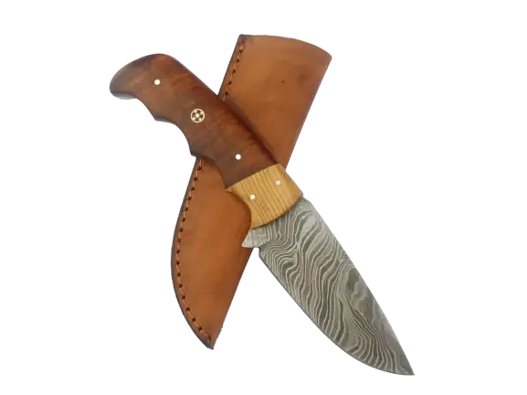 Handmade Damascus Steel Hunting Knife-B538 - Knife
