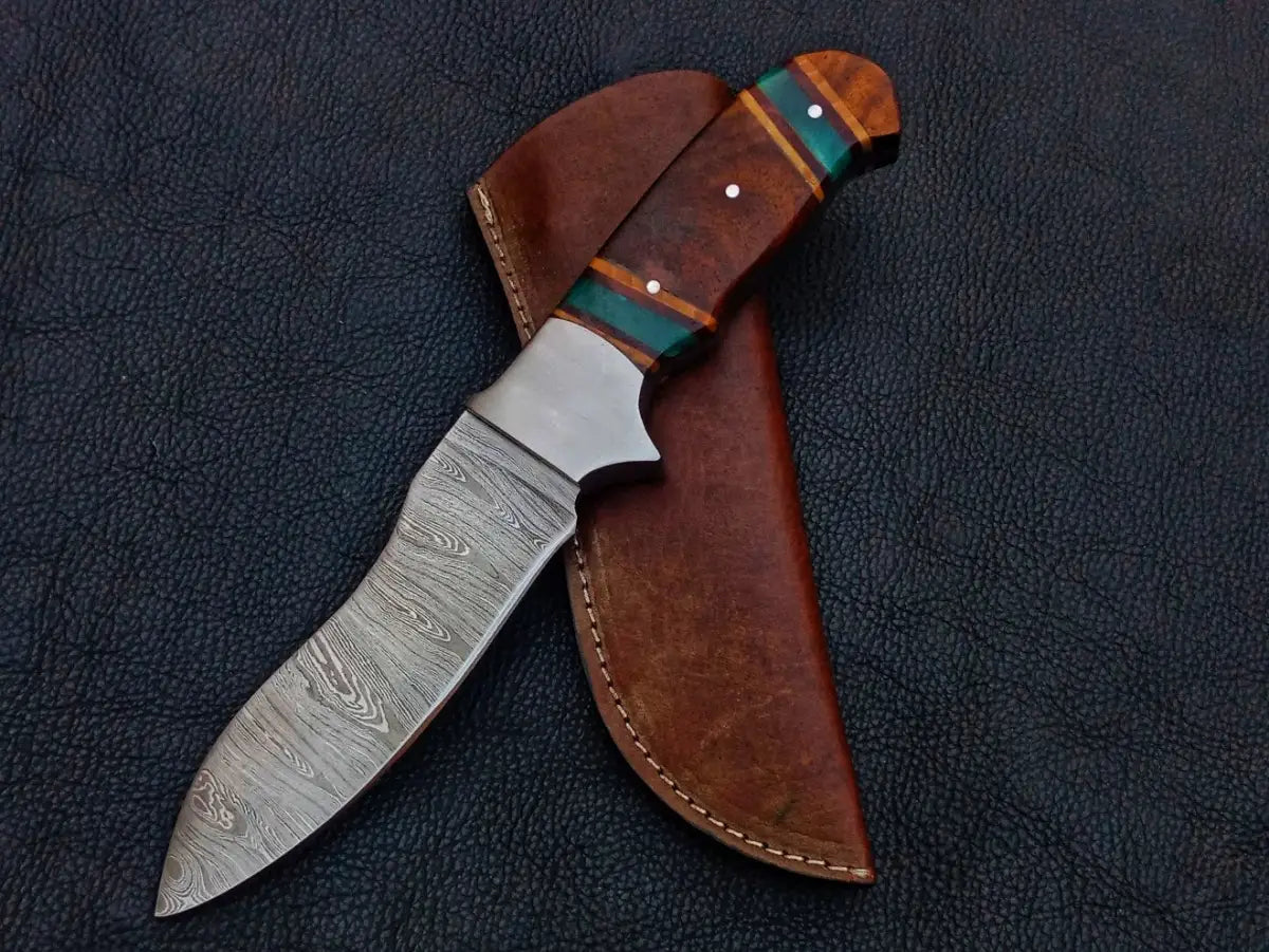 Handmade Damascus Steel Hunting Knife -C182 - knives