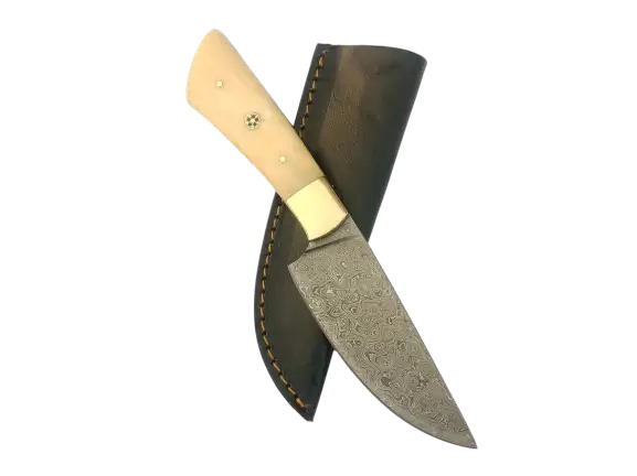 Damascus Steel Hunting Knife-B519 - hunting knife