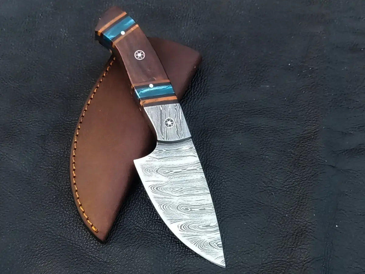 Damascus Steel Hunting Knife-C95 - knives